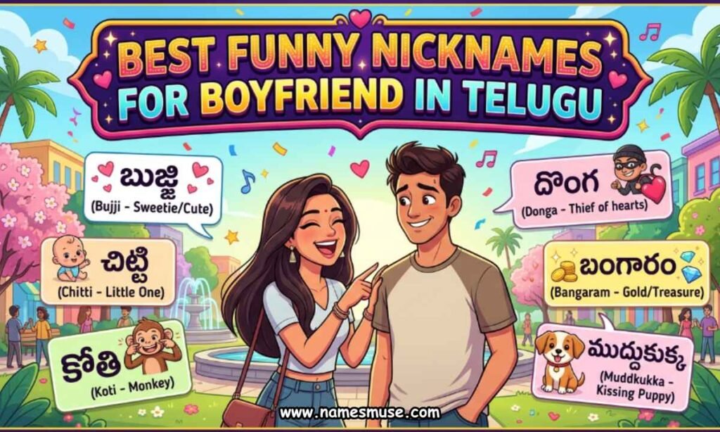 Best Funny Nicknames for Boyfriend in Telugu