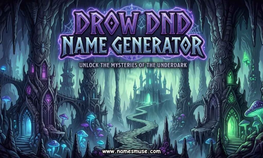 Drow DnD Name Generator