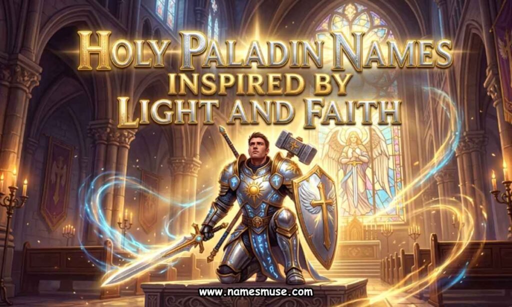 Holy Paladin Names Inspired by Light and Faith