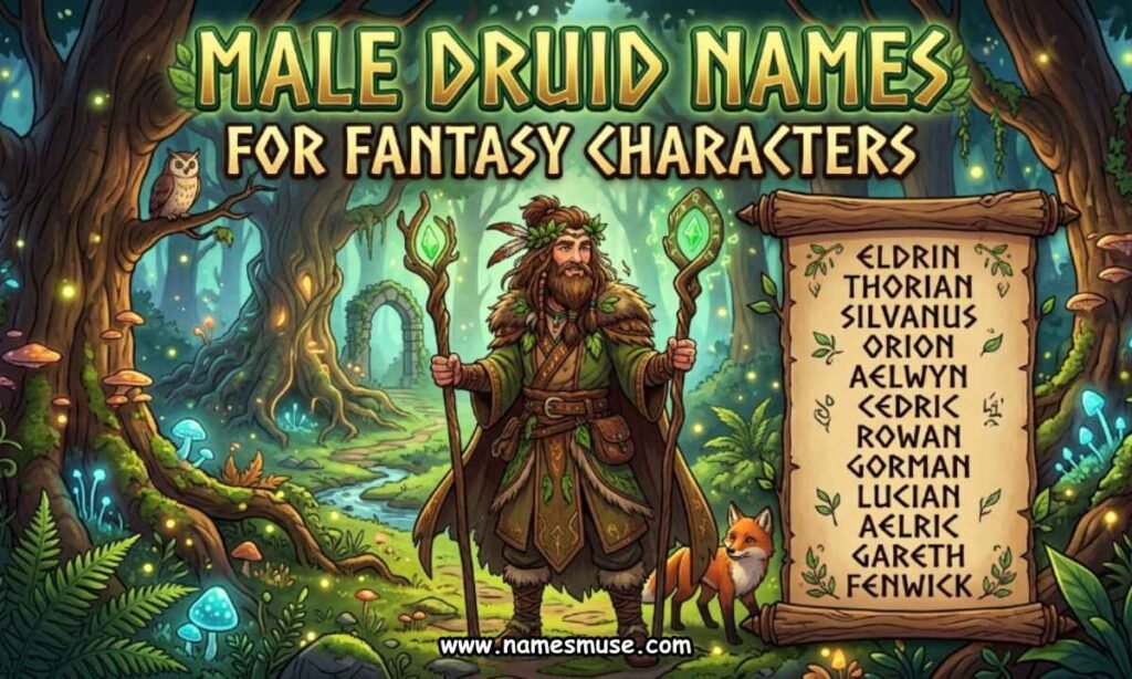Male Druid Names for Fantasy Characters