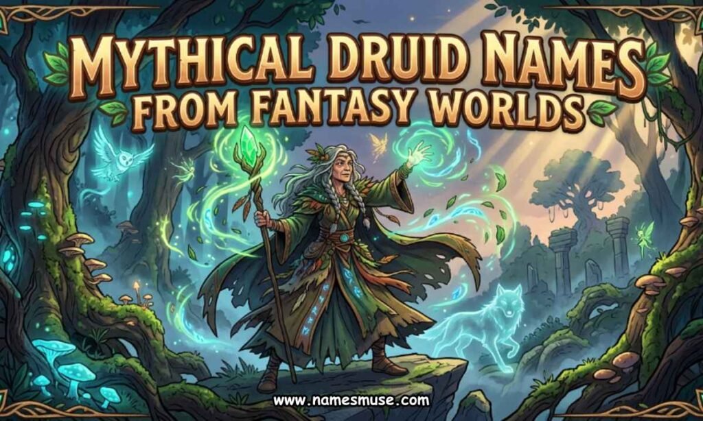 Mythical Druid Names From Fantasy Worlds