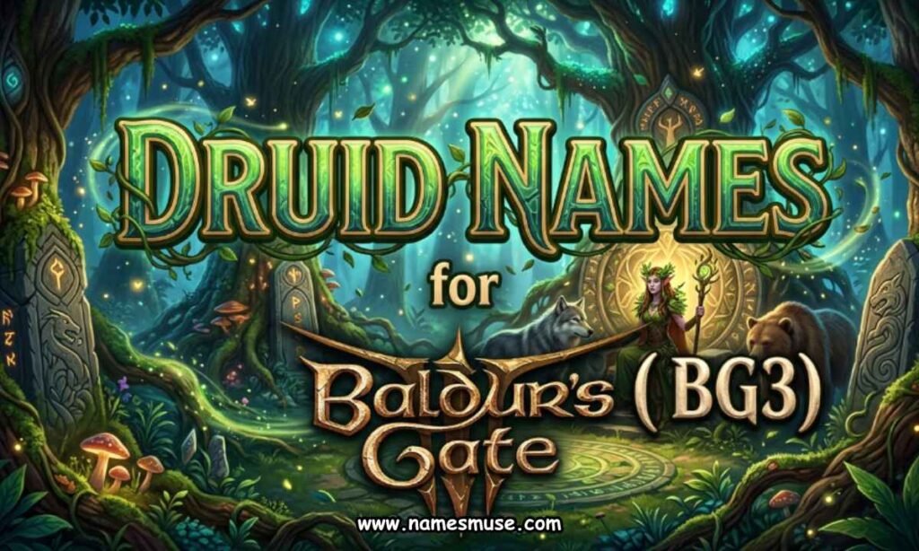 Names for Baldurs Gate 3 (BG3)