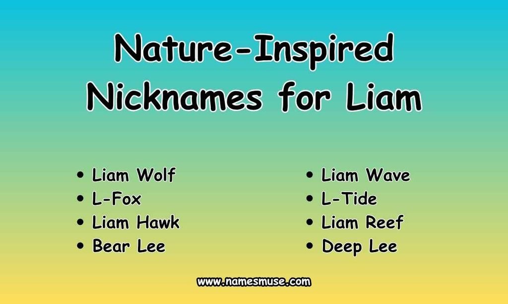 Nature-Inspired Nicknames for Liam