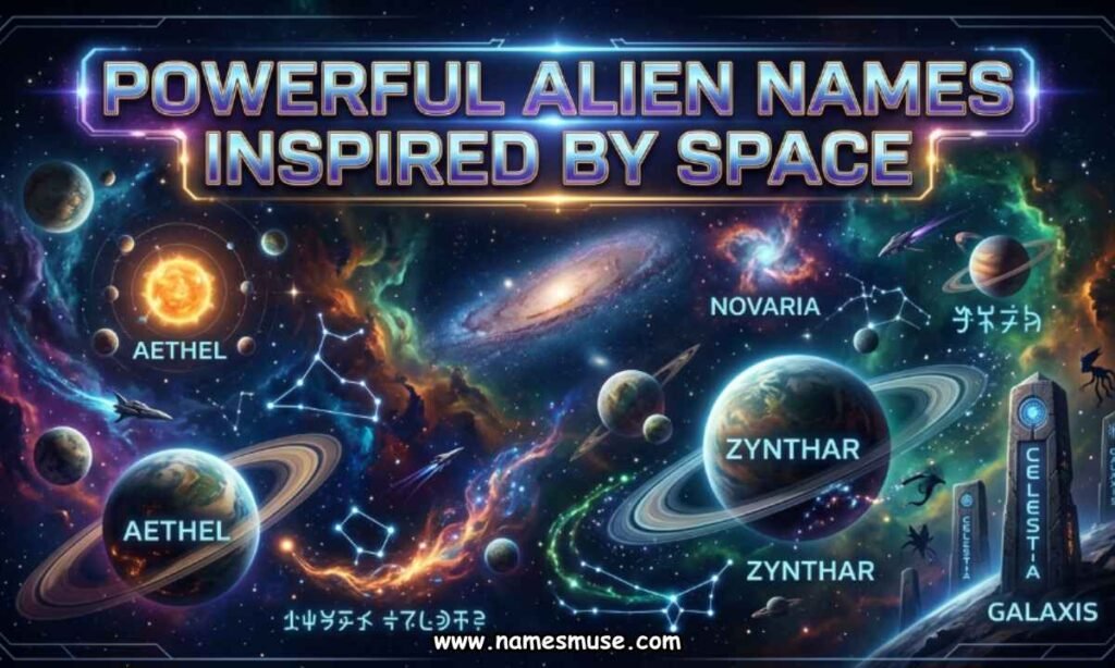 Powerful Alien Names Inspired by Space