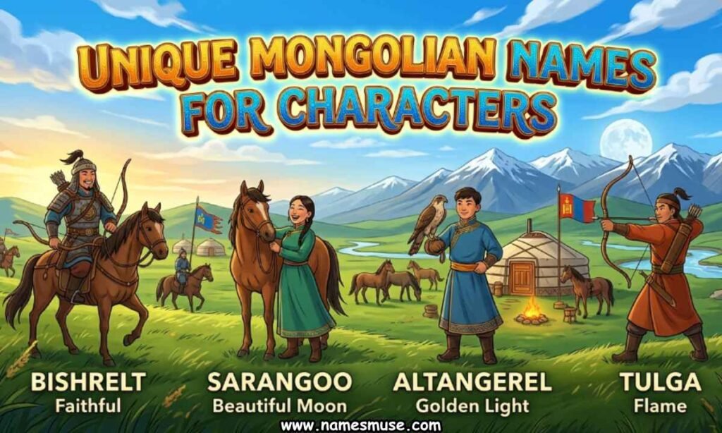 Unique Mongolian Names for Characters