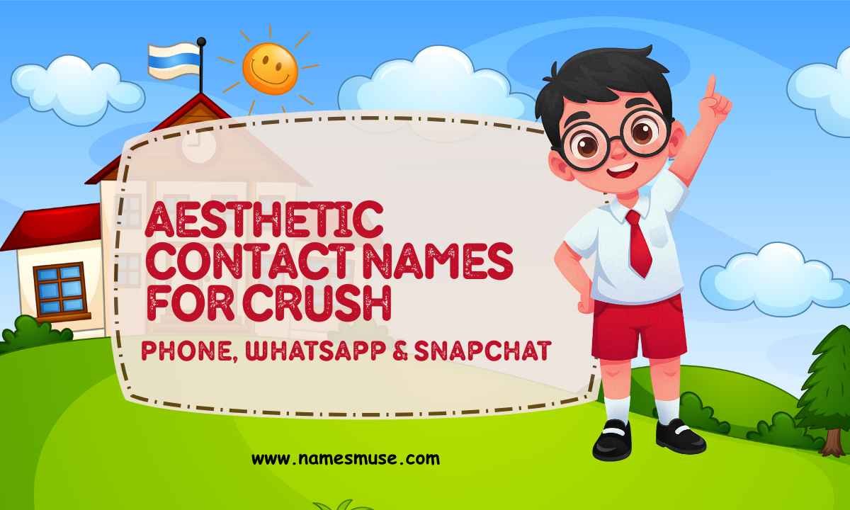 Aesthetic Contact Names for Crush (Phone, WhatsApp & Snapchat)