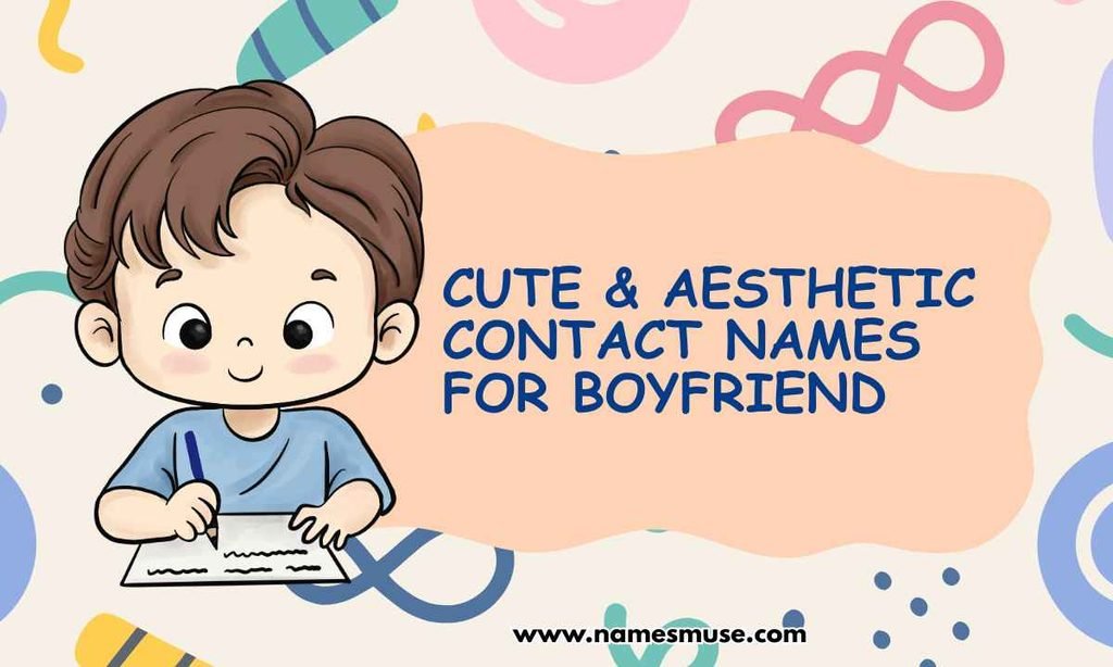Cute & Aesthetic Contact Names for Boyfriend