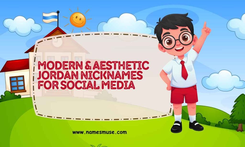 Modern & Aesthetic Jordan Nicknames for Social Media