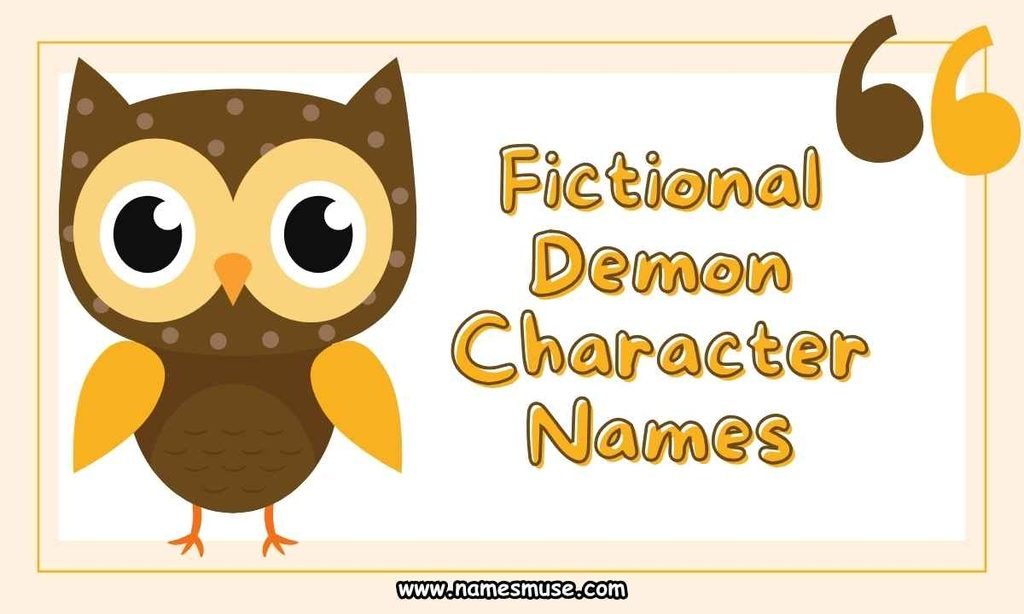 Fictional Demon Character Names