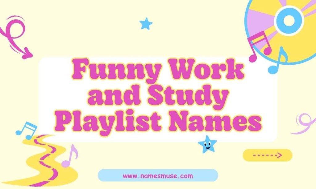 Funny Work and Study Playlist Names