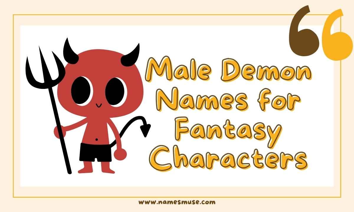 Male Demon Names for Fantasy Characters