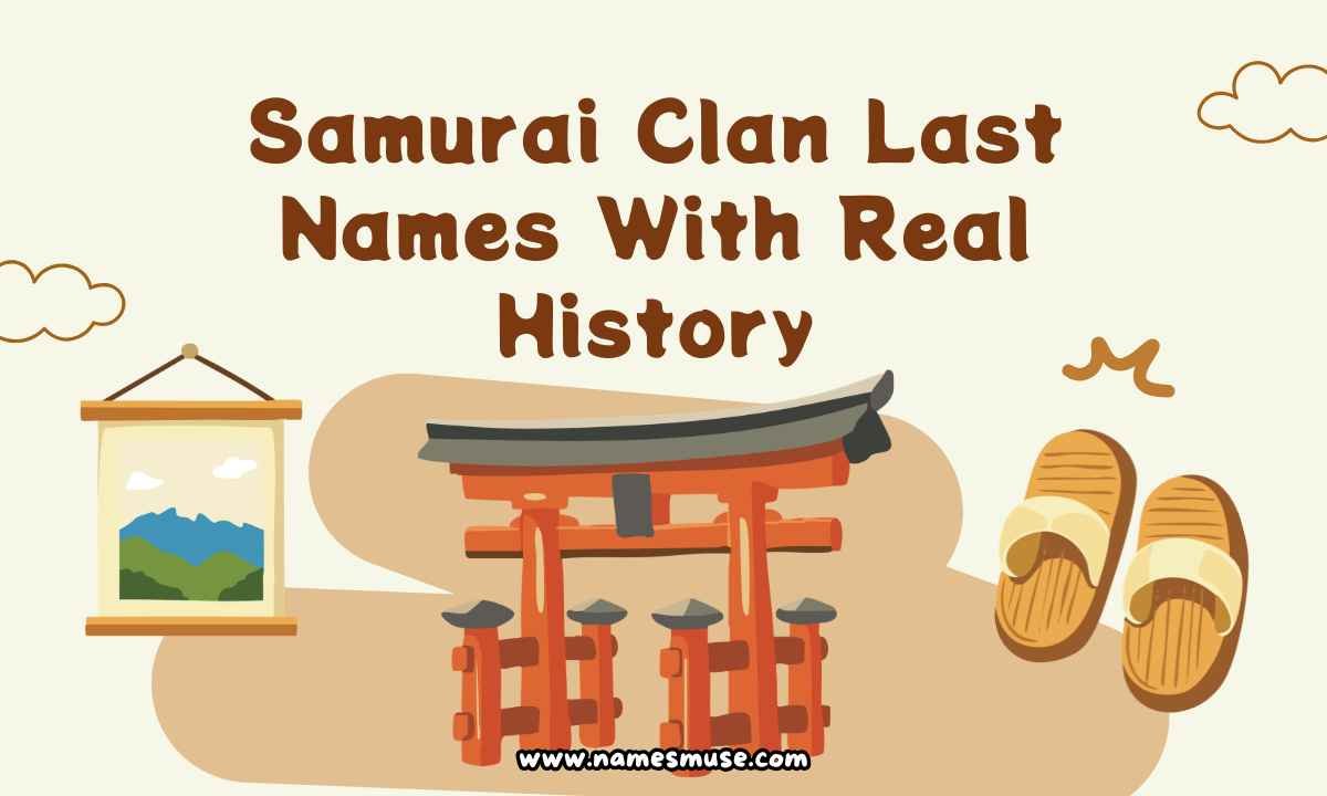 Samurai Clan Last Names With Real History