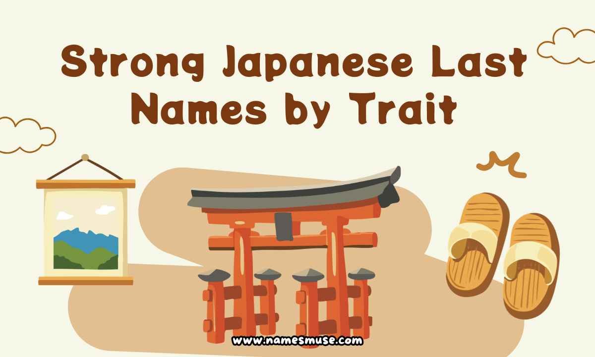 Strong Japanese Last Names by Trait