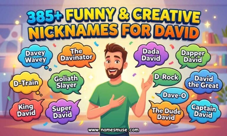 385+ Funny & Creative Nicknames for David