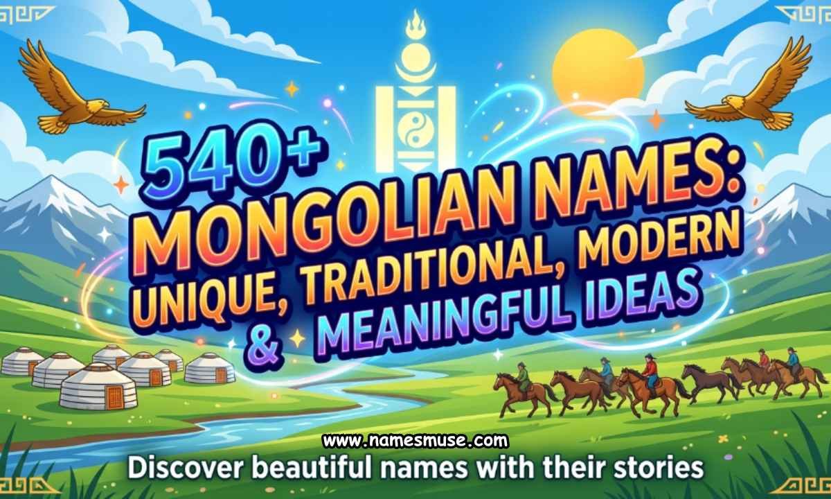 540+ Mongolian Names - Unique, Traditional, Modern & Meaningful Ideas