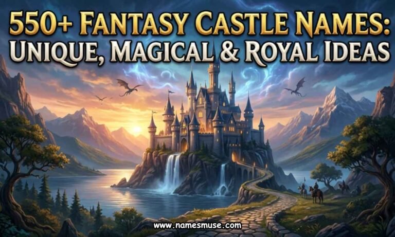 550+ Fantasy Castle Names - Unique, Magical & Royal Ideas