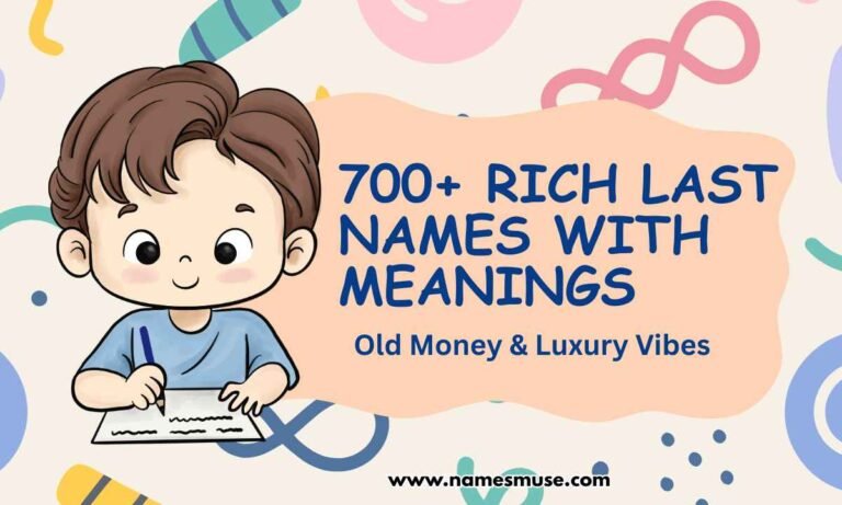 700+ Rich Last Names With Meanings, Old Money & Luxury Vibes