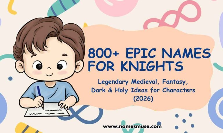 800+ Knight Names Epic Medieval, Fantasy, Dark & Legendary Ideas for Characters