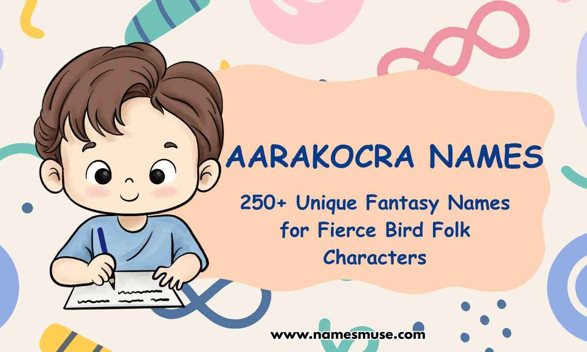 Aarakocra Names 250+ Unique Fantasy Names for Fierce Bird Folk Characters