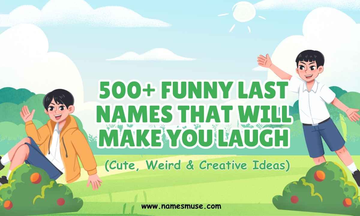 500+ Funny Last Names That Will Make You Laugh (Cute, Weird & Creative Ideas)